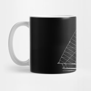 Sailboat Nautical Design Sketch - Sailing Mug